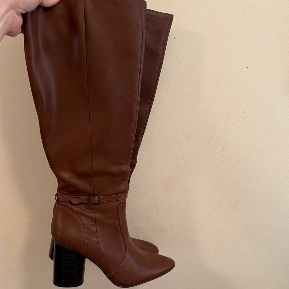 Nine West Brown Heeled Boots